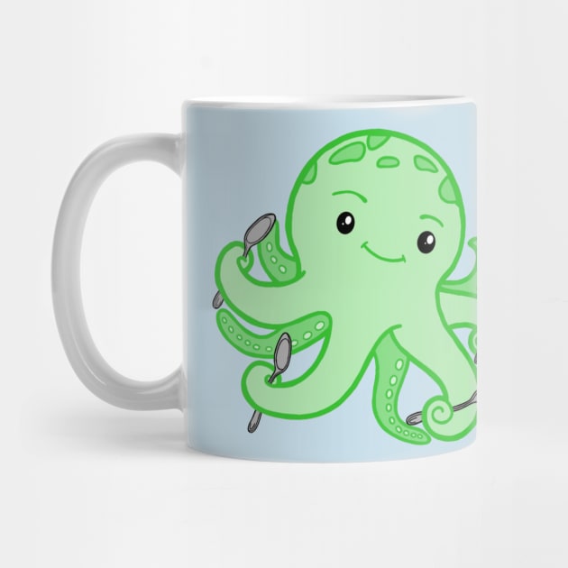 Spoonie Octopus (Green) by CaitlynConnor